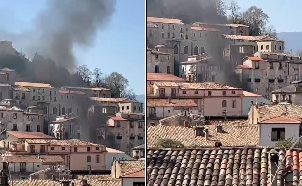 Fiamme nel centro storico a Cosenza, incendiati rifiuti e spazzatura 51 incendio centro storico cosenza