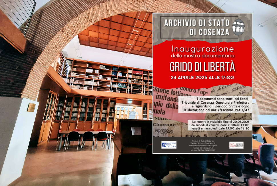 Archivio di Stato di Cosenza Grido di libertà