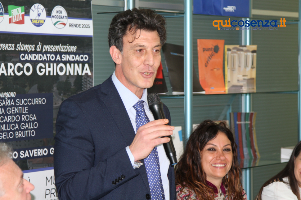 Marco Ghionna Rende elezioni sindaco 2025