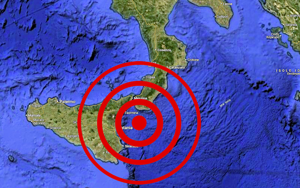 Terremoto Mar Ionio