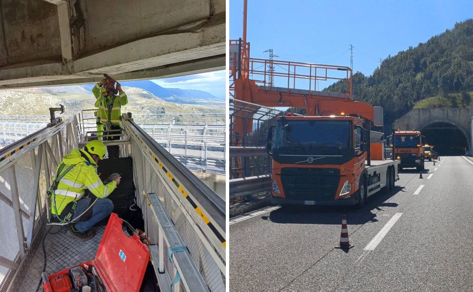 Ispezioni di ponti e viadotti sull'A2, interventi sul viadotto 'Rago' a Morano Calabro 55 Viadotto Rago Morano Calabro A2 02