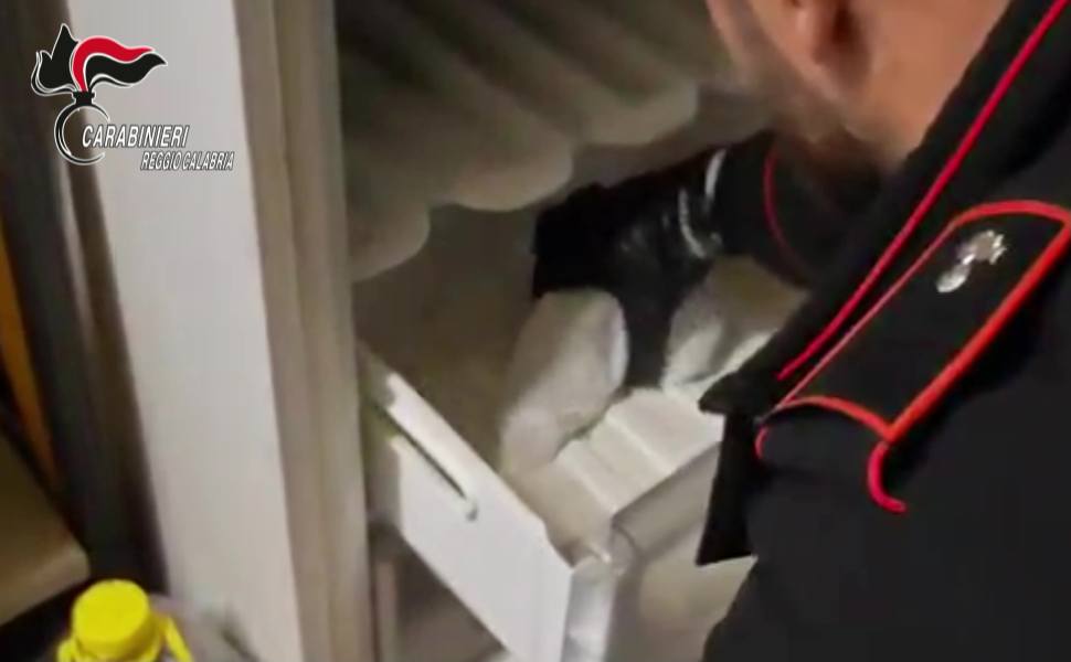 Armi clandestine e munizioni nascoste nel pozzetto freezer, cacciatore in manette 1 arma pozzetto freezer