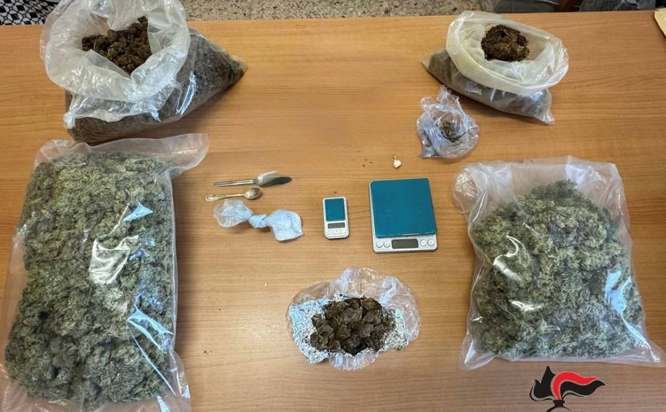 droga casa pellaro arresto giovane