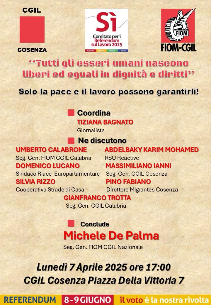 locandina 7 aprile cosenza
