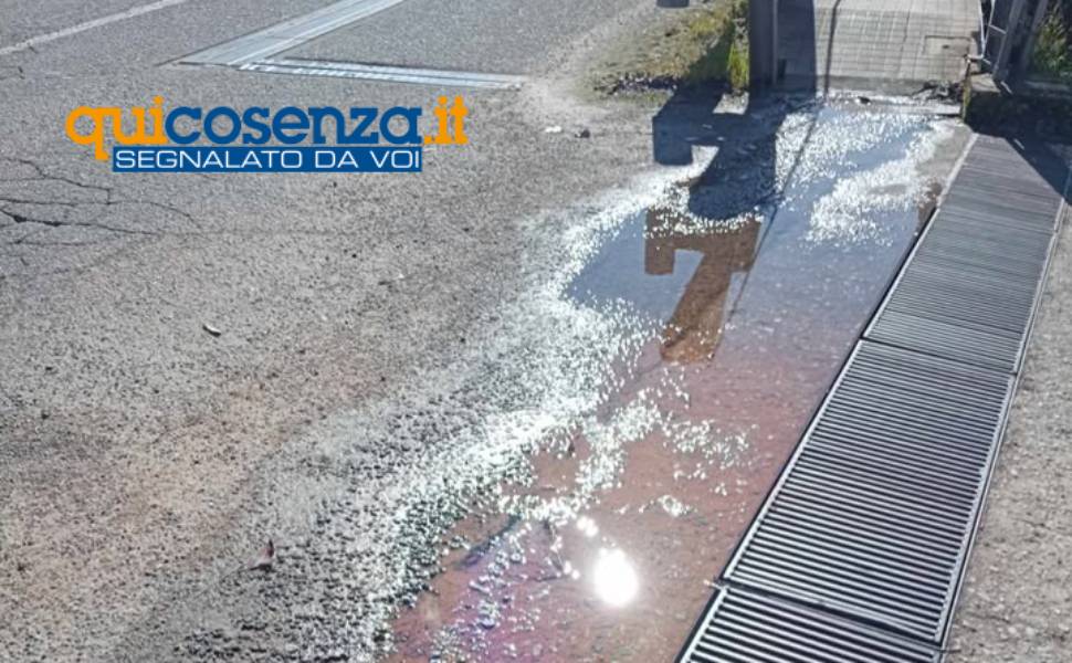 perdita idrica piane crati aprigliano provinciale 244