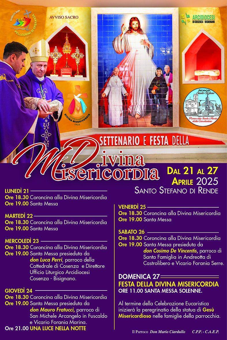 settenario divina misericordia