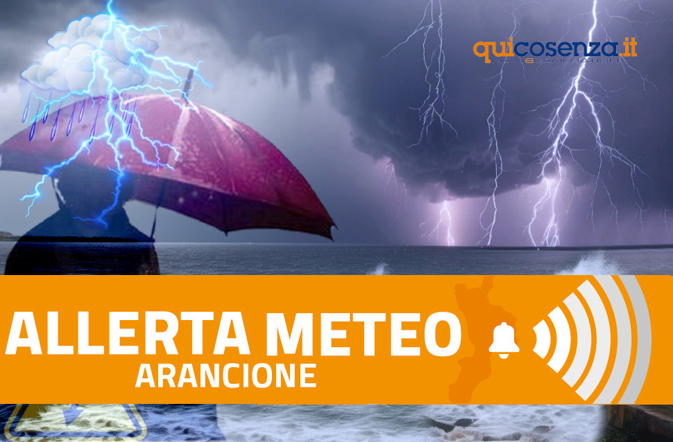 Allerta meteo arancione Calabria