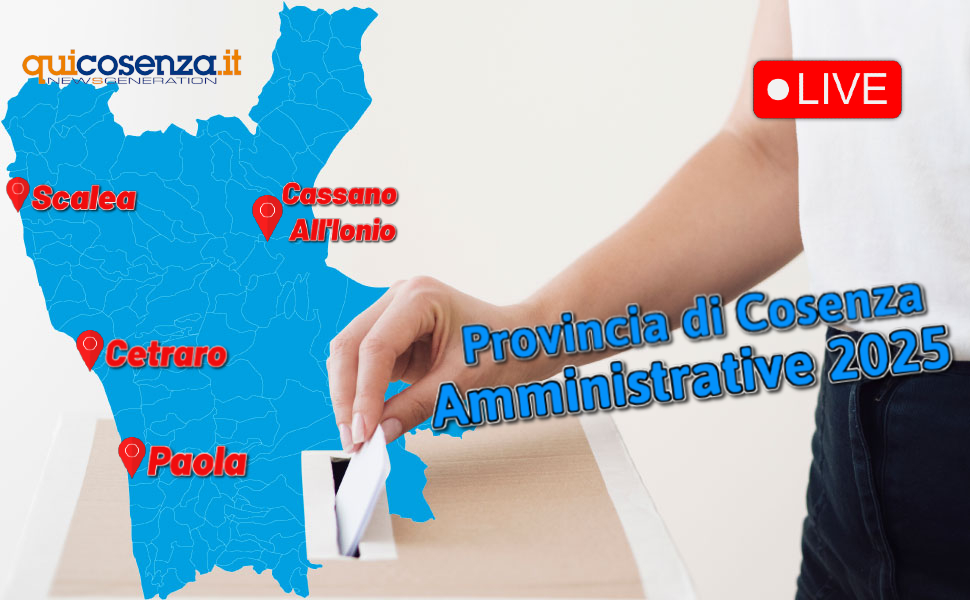 Amministrative 2025 provincia di Cosenza
