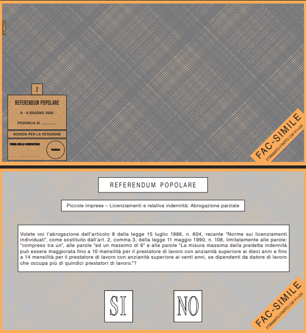 Referendum scheda arancione