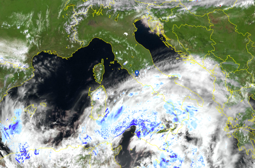 Ciclone Mediterraneo: forti piogge e venti di burrasca. Sale ad arancione l'allerta sulla Calabria 52 Satellite