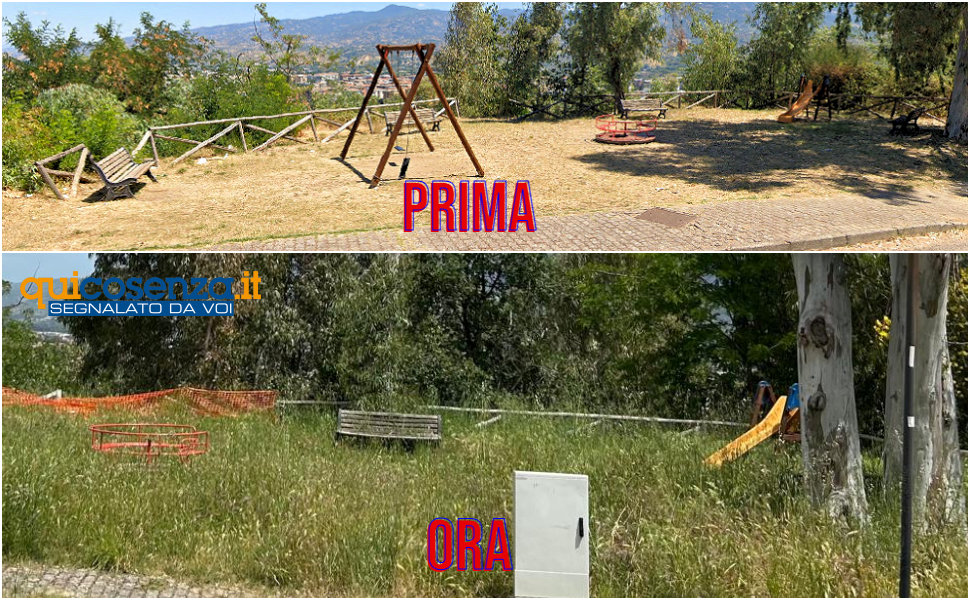 Villetta Rende prima e dopo