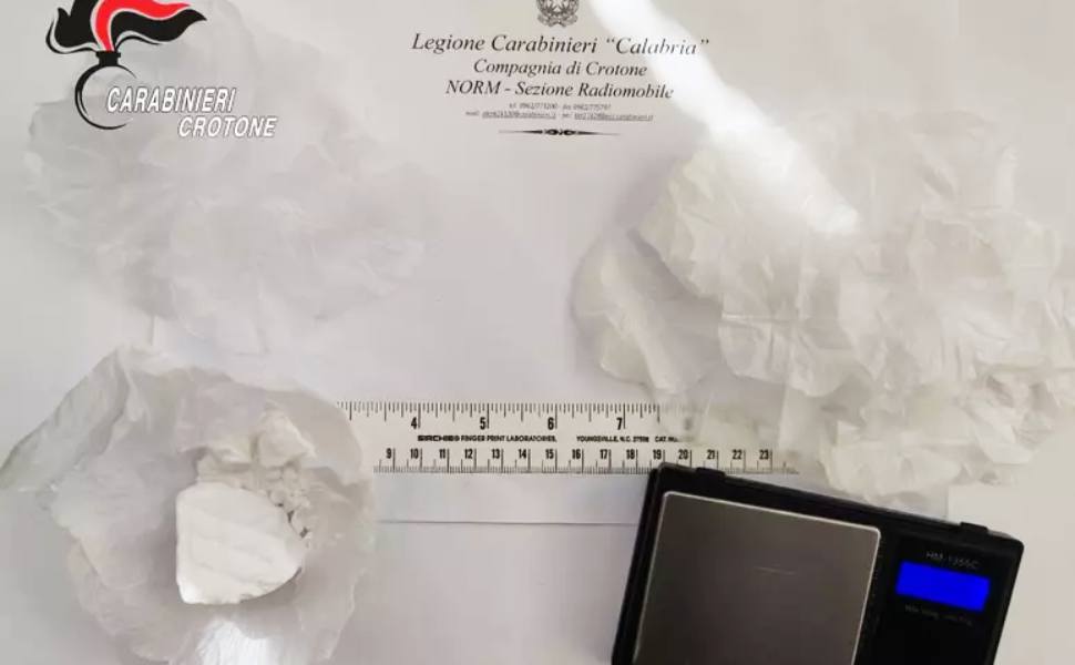 cocaina crotone materasso