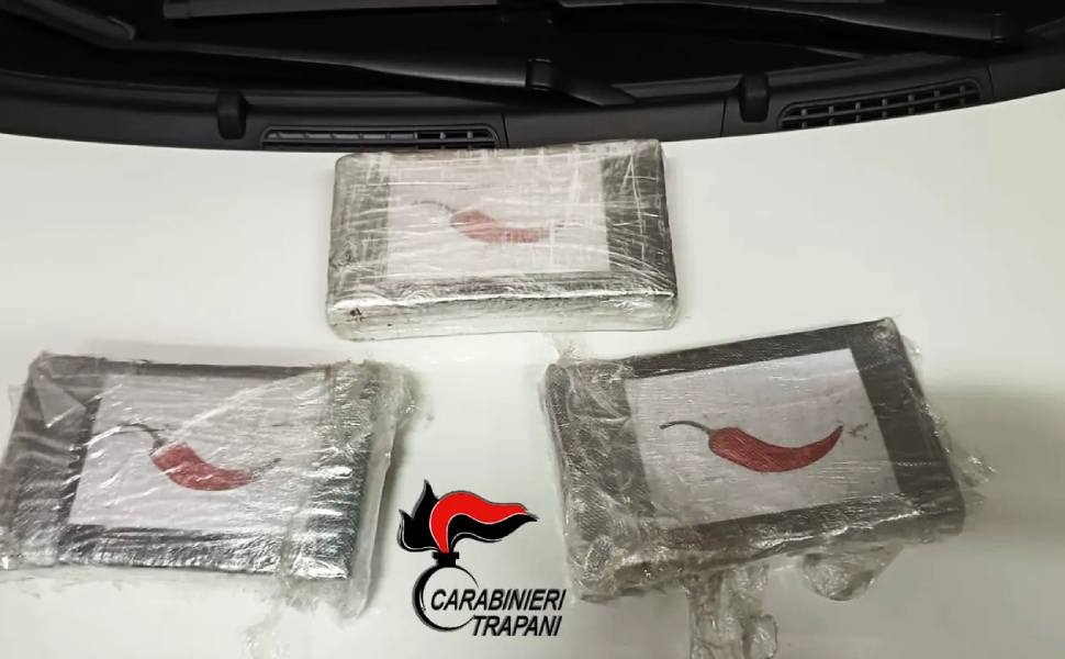 cocaina sequestro trapani