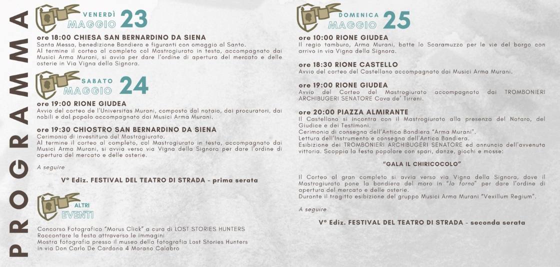 programma Festa della Bandiera 05 05 2025