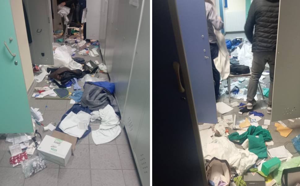 spogliatoio annunziata cosenza devastato