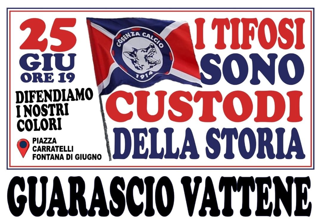 Cosenza, da quel "brevissimo" trascorsi 36 giorni di silenzi. Il 25 giugno tifosi in piazza contro Guarascio 57 Protesta contro Guarascio Cosenza