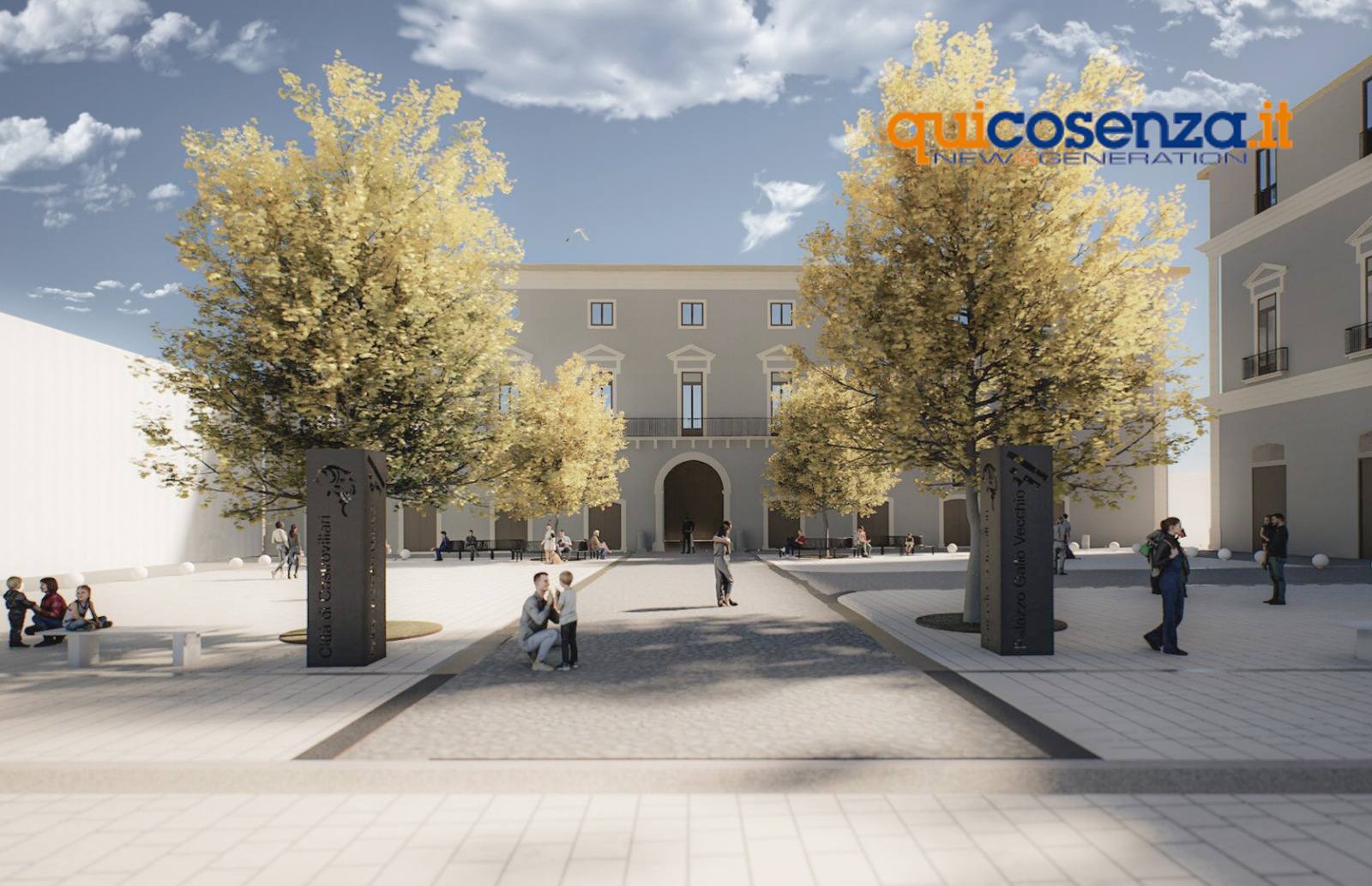 Come il PNRR trasforma le piazze, l’esempio di Castrovillari - FOTO 81 DOPO piazza gallo castrovillari 3