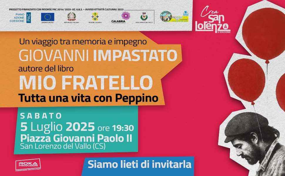 Legalità e giustizia, a San Lorenzo Del Vallo ospite Giovanni Impastato, fratello di Peppino 54 Giovanni Impastato