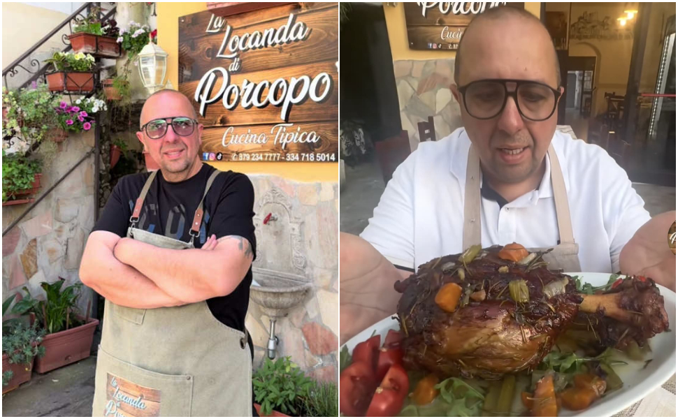 Il tiktoker col grembiule che celebra Cosenza nei piatti, tra gag e ironia. Per tutti semplicemente "Porcopò" 58 Porcopò locanda1