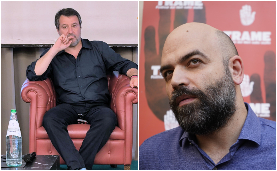 Saviano in Calabria dal palco di 'Trame': «Chi ascolta Salvini non verifica, sceglie con l’emotività» 51 Salvini_Saviano