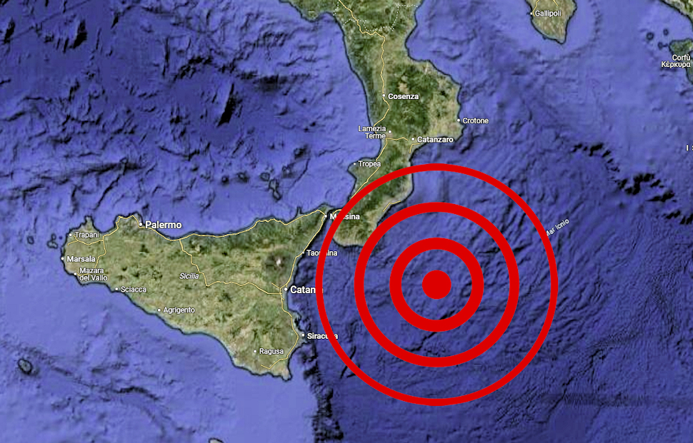 Scossa di terremoto al largo della costa Ionica Calabrese. Sisma di magnitudo 3.3 58 Terremoto Calabria 15 giugno 2025