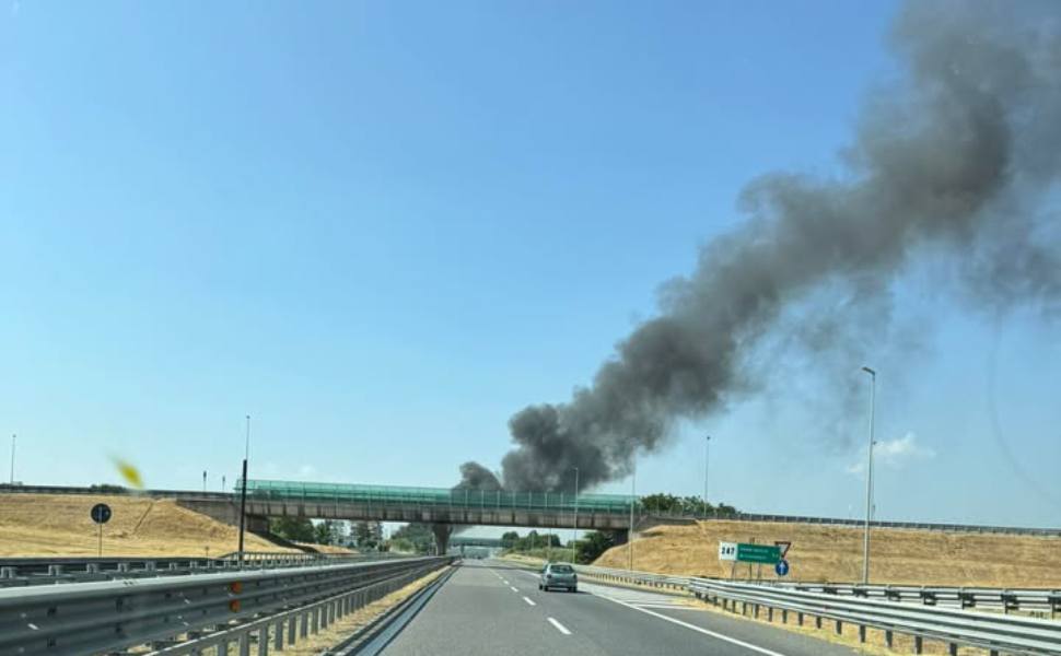Montalto Uffugo, incendio devasta il piazzale di un'autocarrozzeria. Diversi veicoli distrutti 54 incendio montalto taverna
