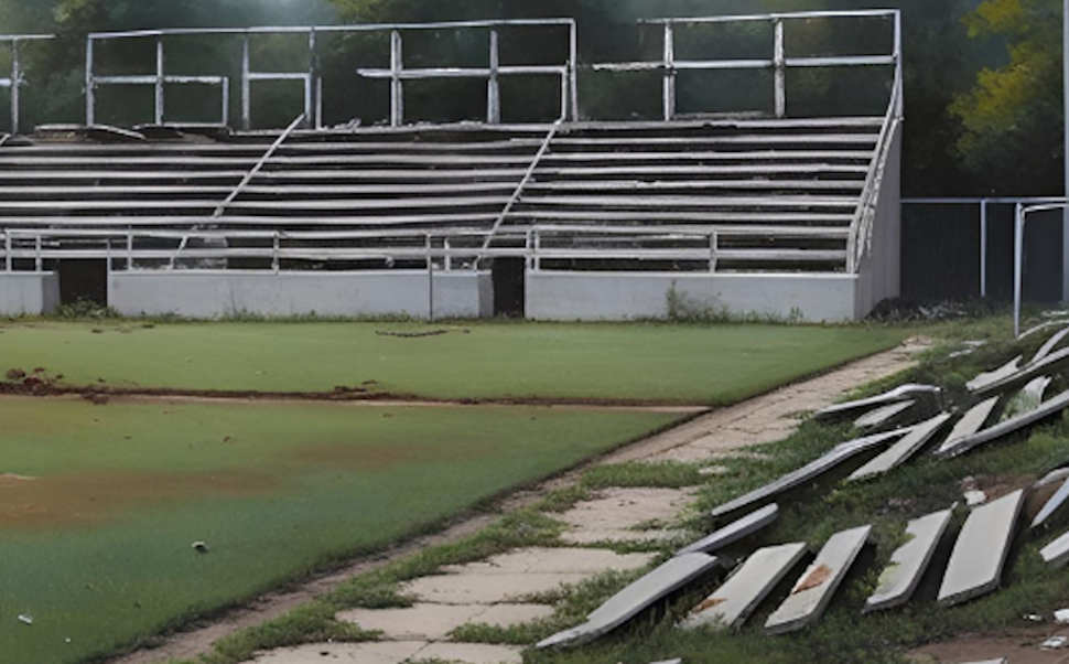 "Sport e Periferie 2025": il Palazzetto dello sport di Donnici sarà demolito e poi ricostruito 57 tribuna stadio abbandonato