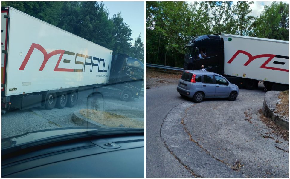 Autoarticolato bloccato Mormanno Orsomarso