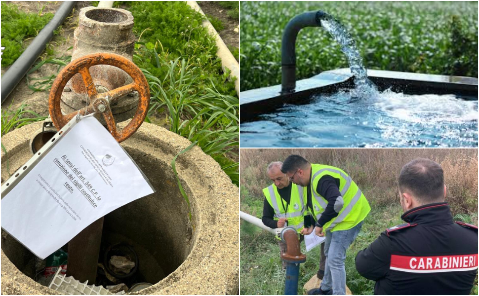 Furti d'acqua allacci abusivi