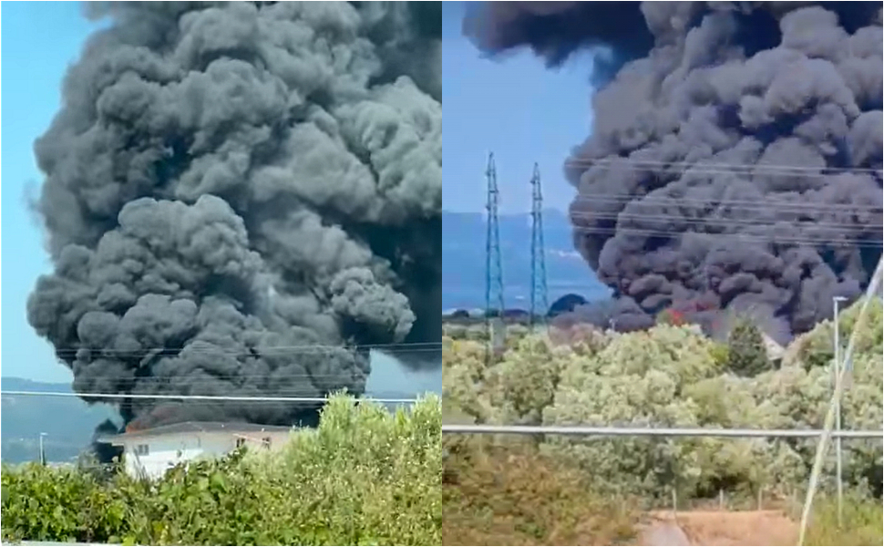 Incendio Lamezia Capannone Ecologia Oggi