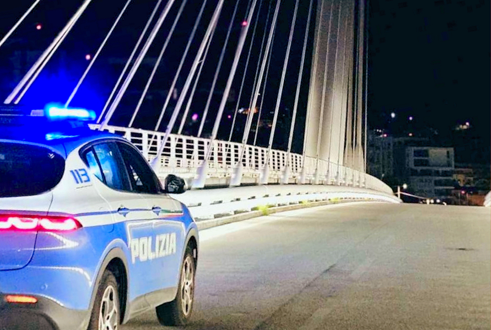 Polizia Cosenza Ponte di Calatrava marano