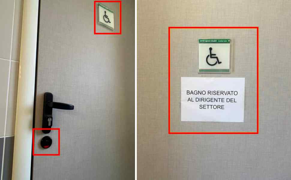 bagni 'riservati' cittadella regionale