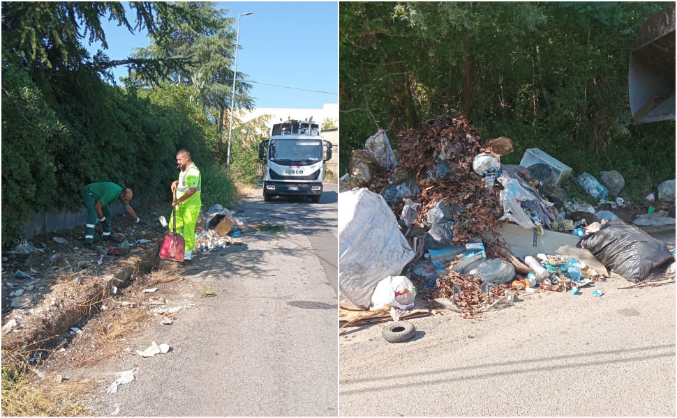 Discariche a cielo aperto a Rende, avviata la bonifica di Calabra Maceri «combattiamo da anni con scarsi risultati» 57 calabra maceri rifiuti bonifica 04