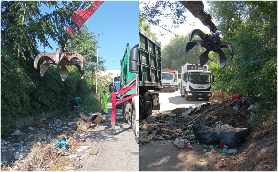 Discariche a cielo aperto a Rende, avviata la bonifica di Calabra Maceri «combattiamo da anni con scarsi risultati» 56 calabra maceri rifiuti bonifica 05