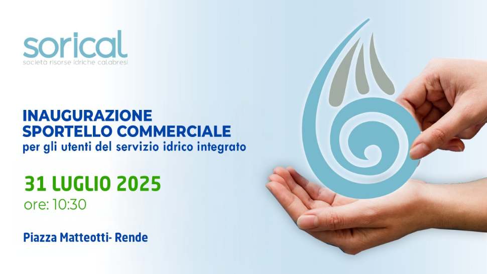 Rende: apre il primo sportello Sorical della provincia di Cosenza dedicato agli utenti 54 sorical sportello rende