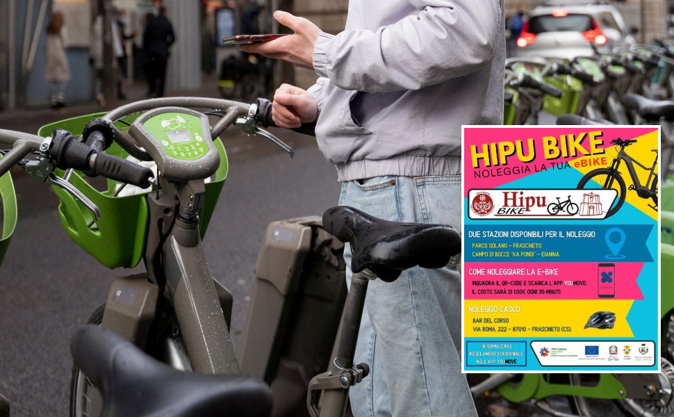 Frascineto noleggio bici elettriche