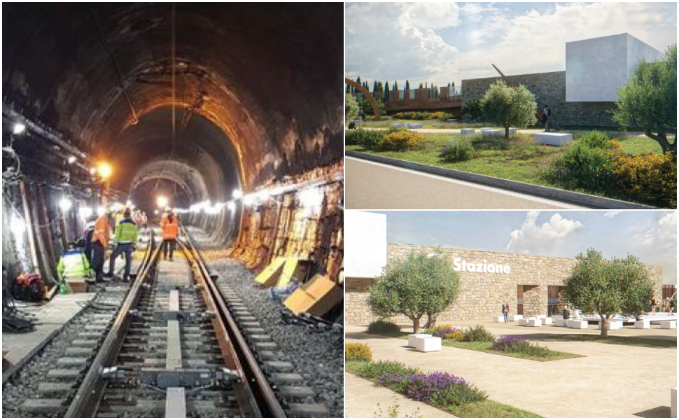 Galleria Santomarco e stazione Montalto