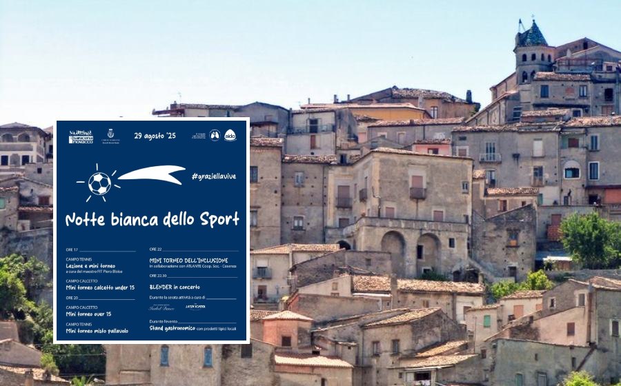 A Saracena la Notte bianca dello sport. Russo: «Promuoviamo aggregazione e sensibilizzazione» 73 Saracena Notte bianca sport