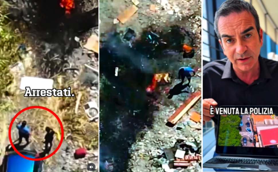 droni arresto occhiuto 2 persone incendio