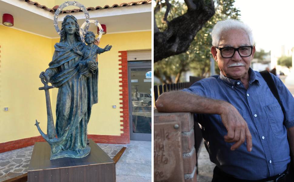 statua madonna porto salvo - verrino