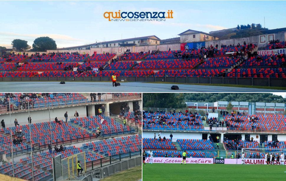 Cosenza Calcio stadio MArulla curva Nord e sud