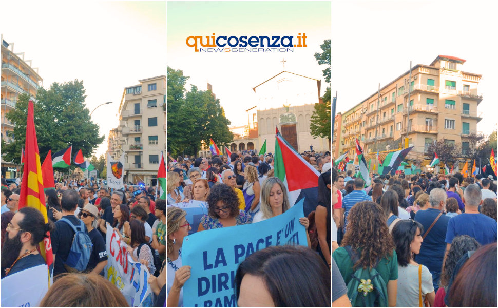 Anche Cosenza in piazza per Gaza e la Palestina «un genocidio nel silenzio e nell’indifferenza» - FOTO 56 Gaza Corteo Cosenza_07