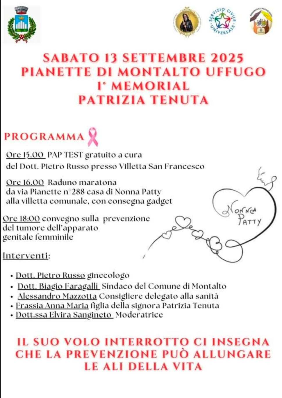 Montalto Uffugo ricorda Patrizia Tenuta: il primo Memorial tra prevenzione e memoria 54 Memorial Patrizia Tenuta (1)