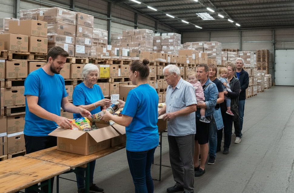 Un aiuto a 220mila calabresi in difficoltà economica: 700mila euro per generi alimentari essenziali 74 Solidarietà pacchi alimentari