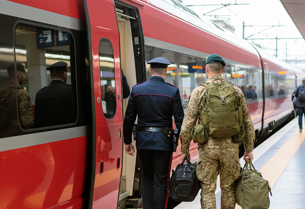 Sospese le agevolazioni sui trasporti per Forze Armate e dell'ordine: Brutto pronto al confronto con USIM 59 Treno militari