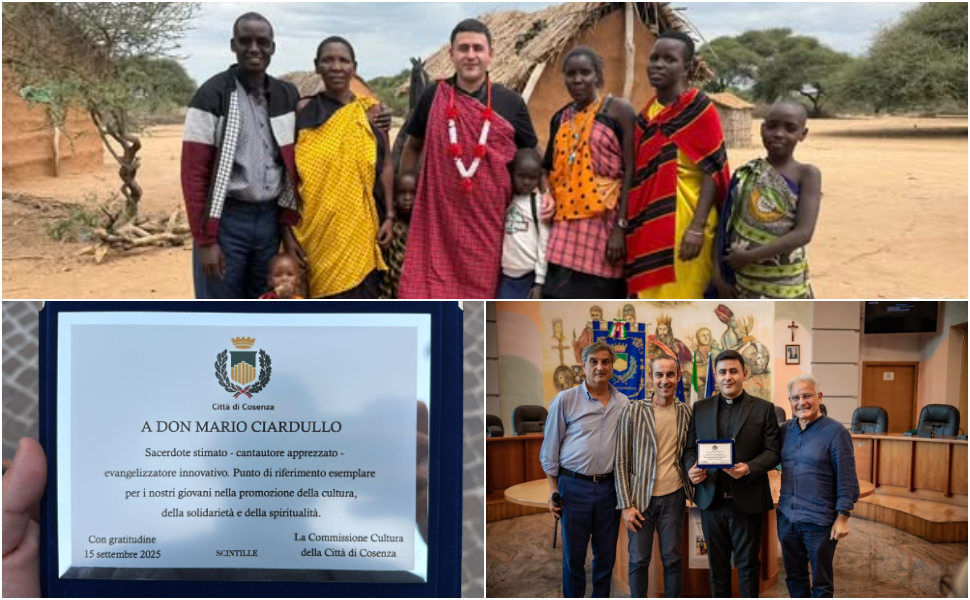 Cosenza: un riconoscimento per don Mario Ciardullo, "primo italiano nel villaggio Masai di Ruvu-Ngage" 51 don mario ciardullo commissione cultura cosenza