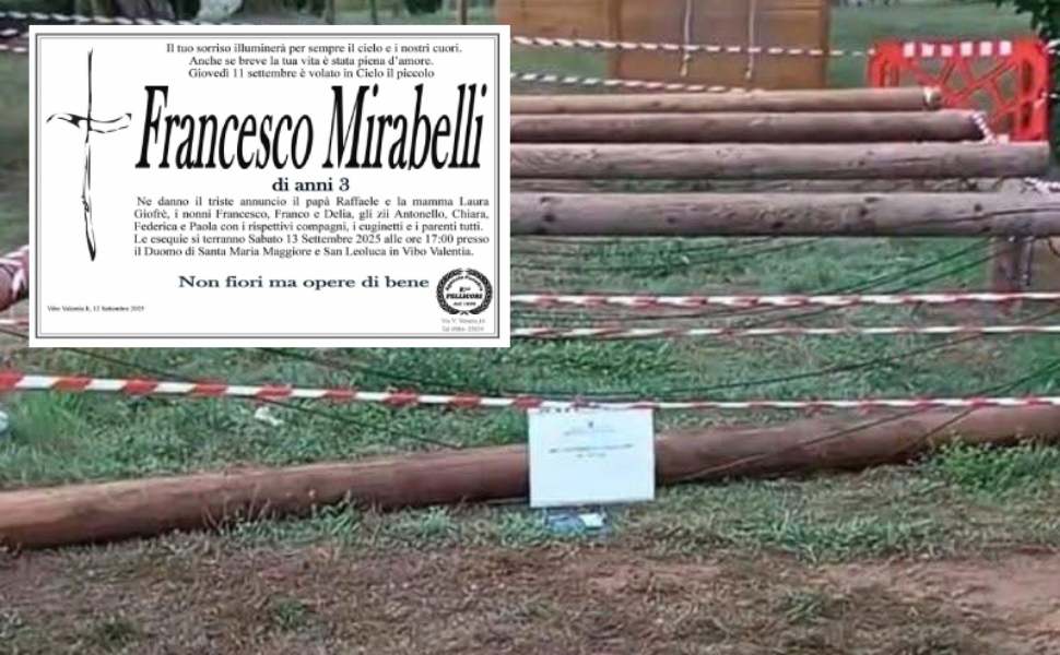 funerali francesco mirabelli 3 anni vibo