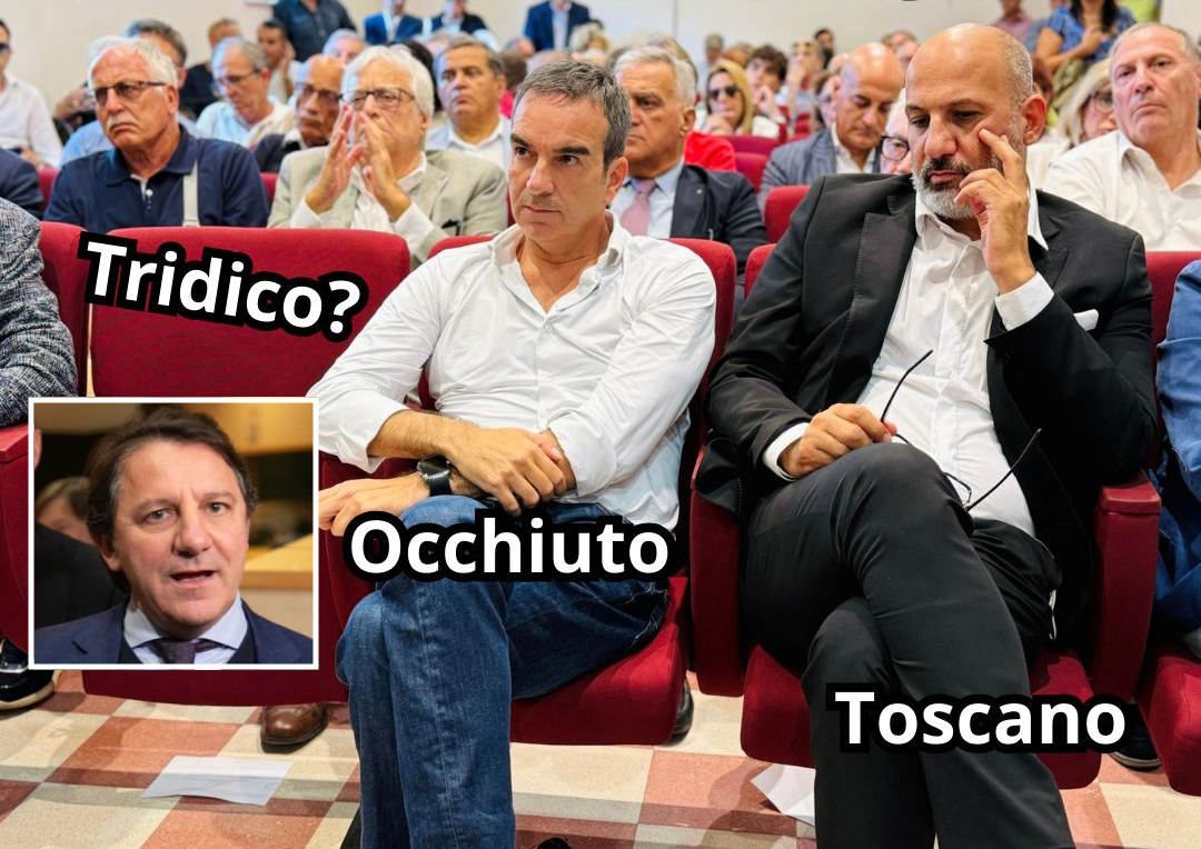 Tridico assente al confronto, organizzatore del dibattito lo difende: «polemiche infondate» 62 tridico-occhiuto_toscano
