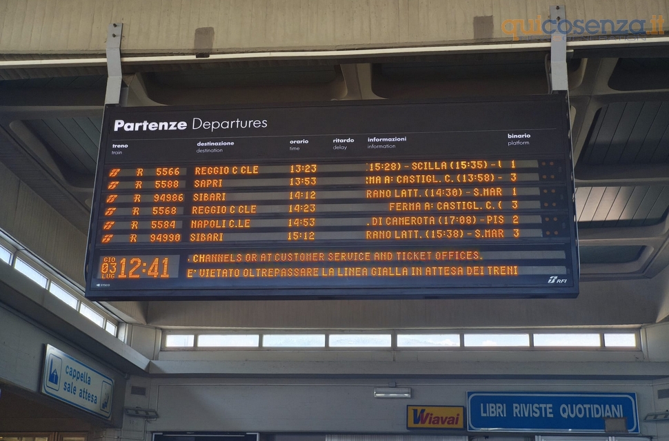 Tratta ferroviaria Cosenza-Paola: un calvario tra ritardi e treni cancellati. L'associazione La Pira: "inaccettabile" 52 35vagliolise