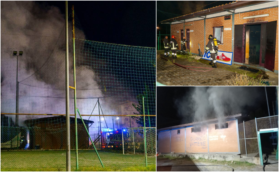 Incendio campetto villaggio Europa